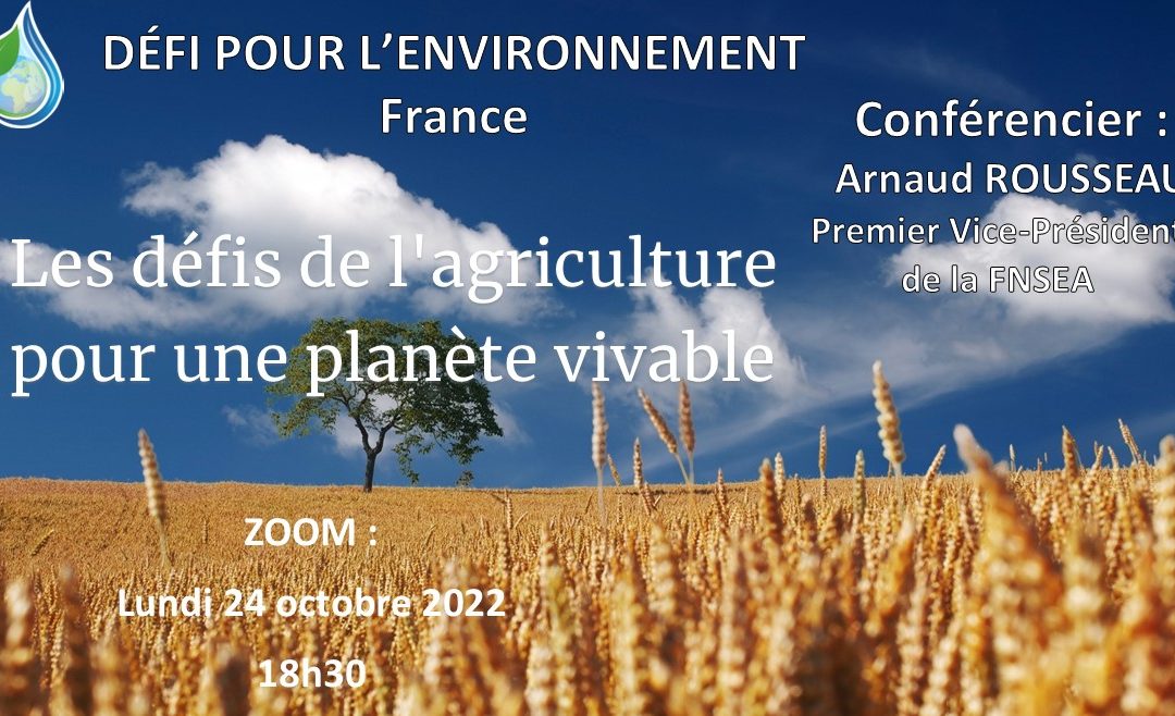 les agriculteurs : quels défis pour une planète vivable….